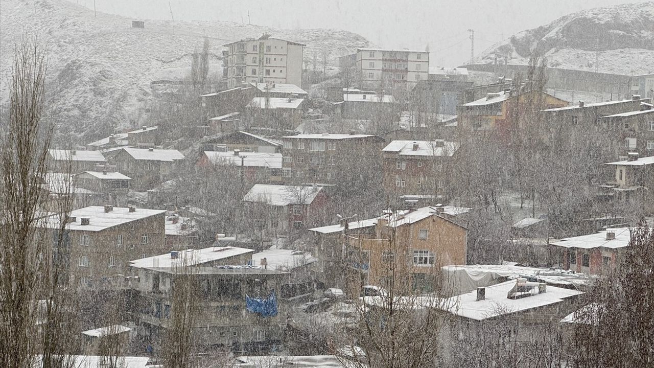 Hakkari'de Nisan Ayında Kar ve Sis Etkili Oldu