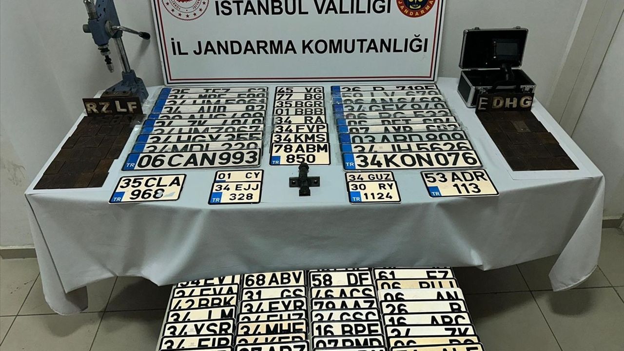 İstanbul'da Sahte Plaka Üretimi Engellendi