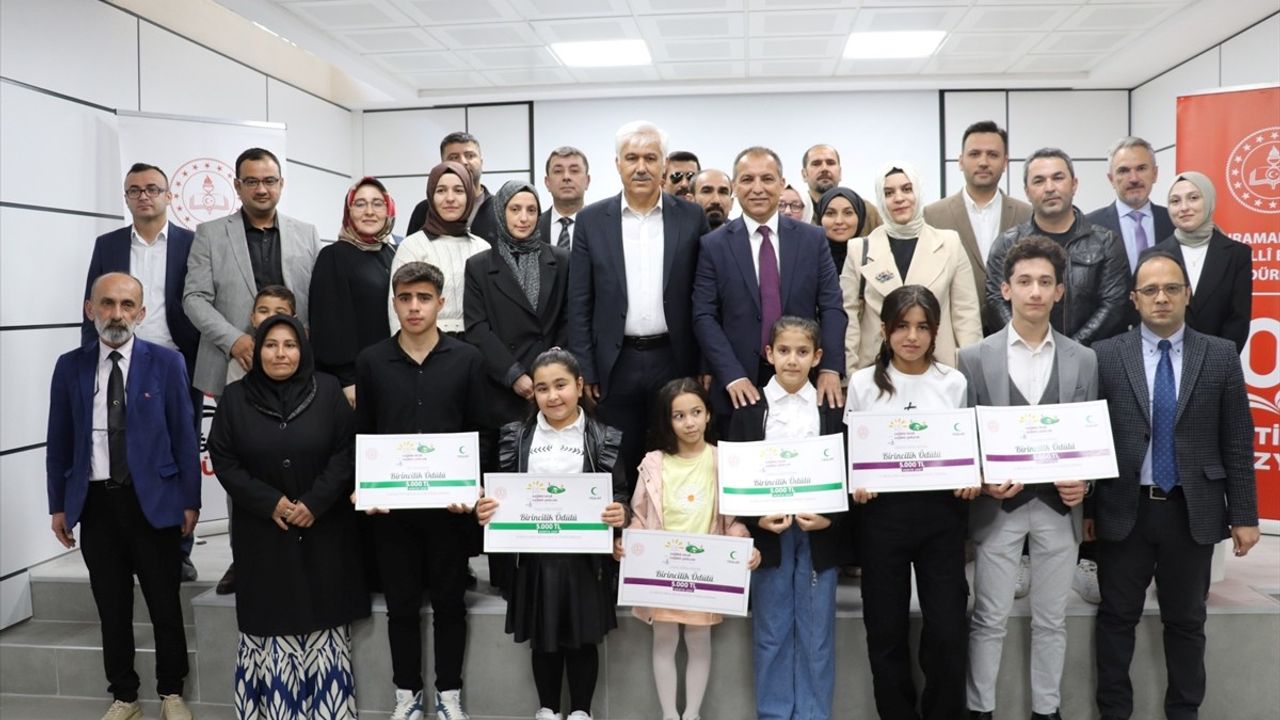 Kahramanmaraş'ta Sağlıklı Nesil Sağlıklı Gelecek Yarışması Ödül Töreni