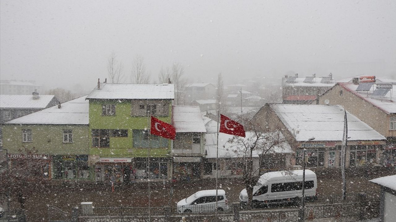 Karlıova'da Yoğun Kar Yağışı