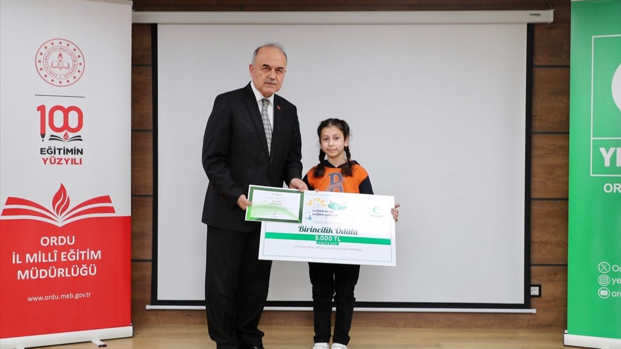 Ordu'da Sağlıklı Nesil Yarışması Ödülleri Sahiplerini Buldu
