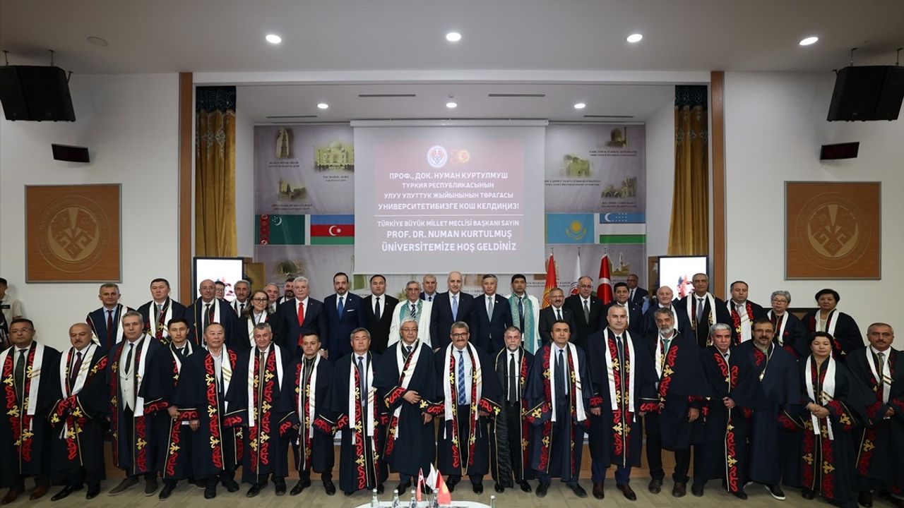 TBMM Başkanı Kurtulmuş'tan Manas Üniversitesi Ziyareti
