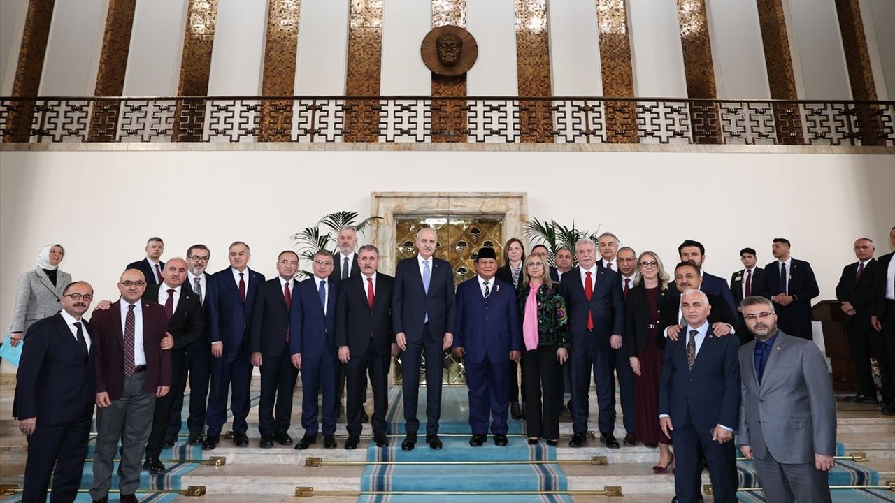 TBMM Başkanı Numan Kurtulmuş ve Endonezya Cumhurbaşkanı Prabowo Subianto Görüşmesi
