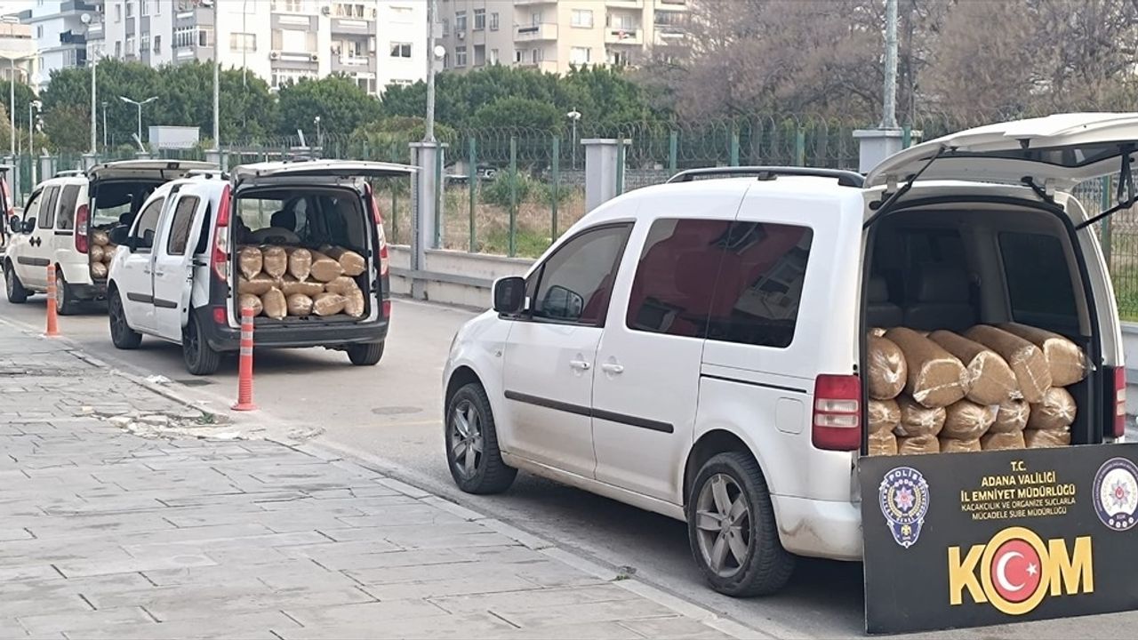 Adana'da 2 Ton Kaçak Tütün Operasyonu