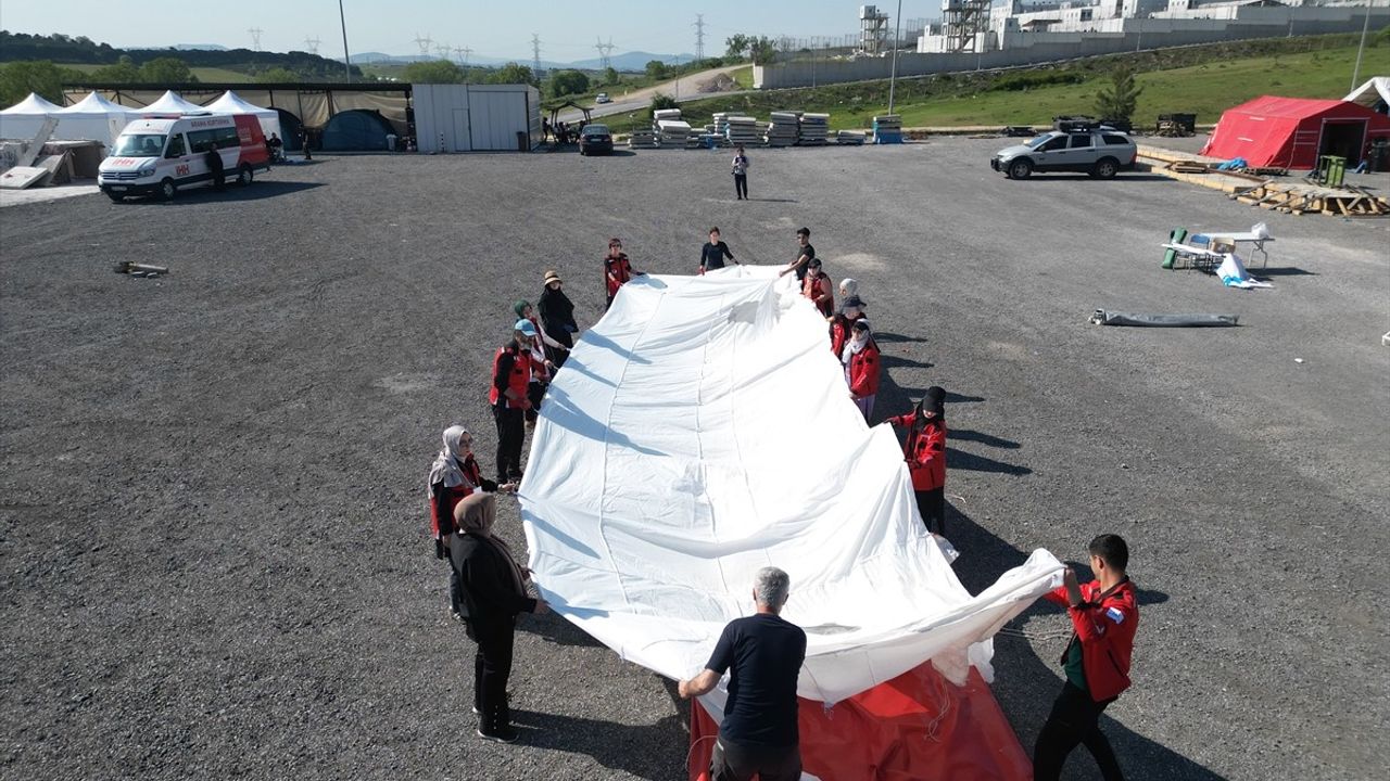 AID Uluslararası Doktorlar Derneği'nden Mobil Sahra Hastanesi Tatbikatı