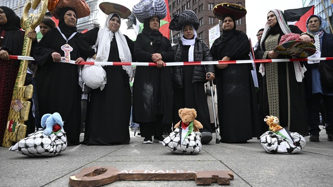 Almanya'da Nekbe'nin 77. Yılı Protesto Edildi