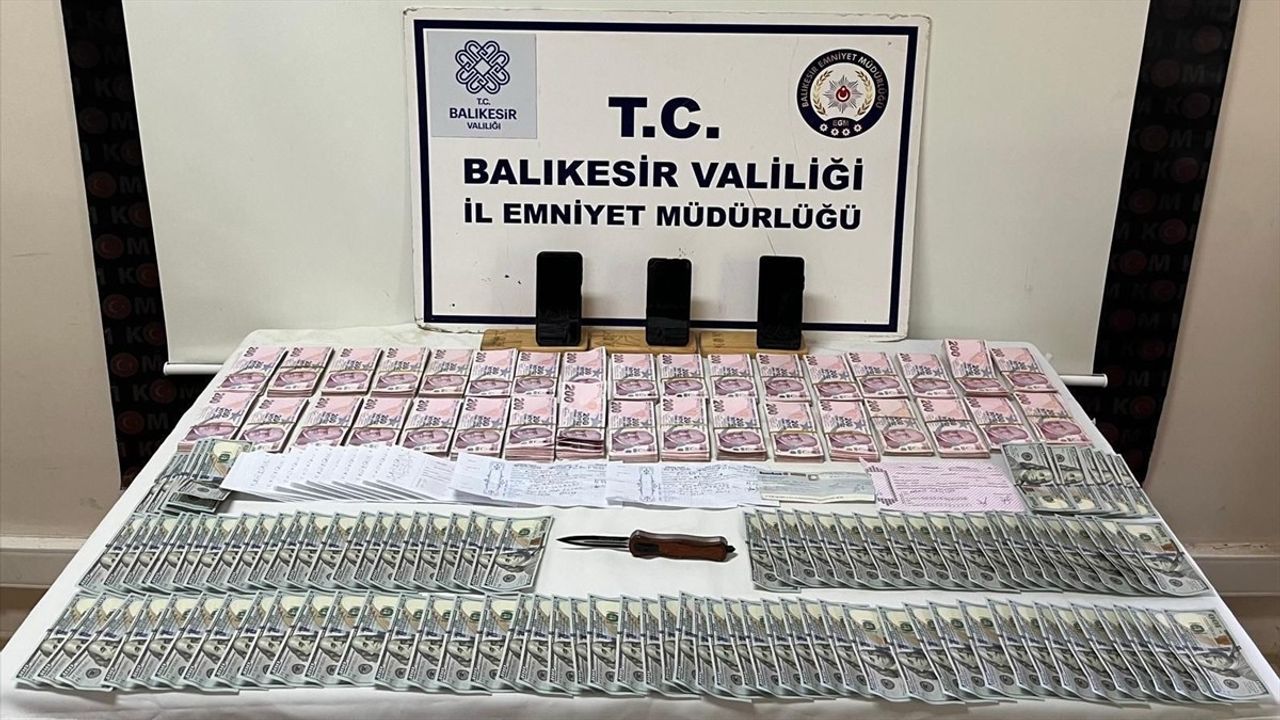 Balıkesir'de Tefecilik Operasyonu: 6 Gözaltı