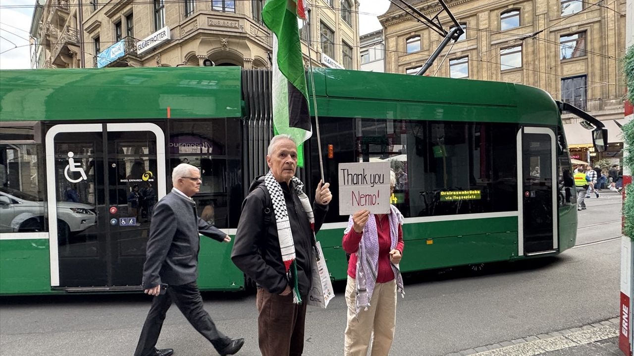 Basel'de İsrail'in Eurovision Katılımına Protesto