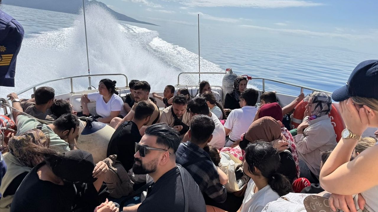 Bodrum'da 95 Düzensiz Göçmen Kurtarıldı