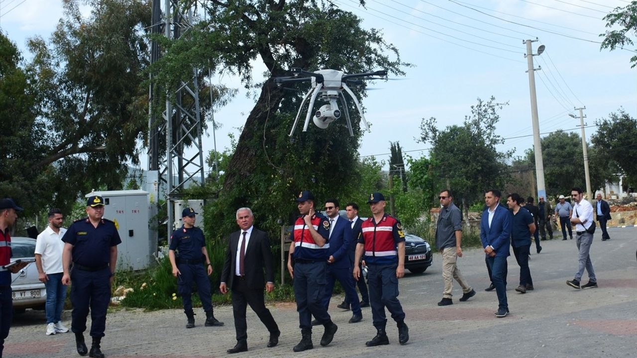 Bodrum'da Orman Yangınlarına Karşı Havadan ve Karadan Denetim