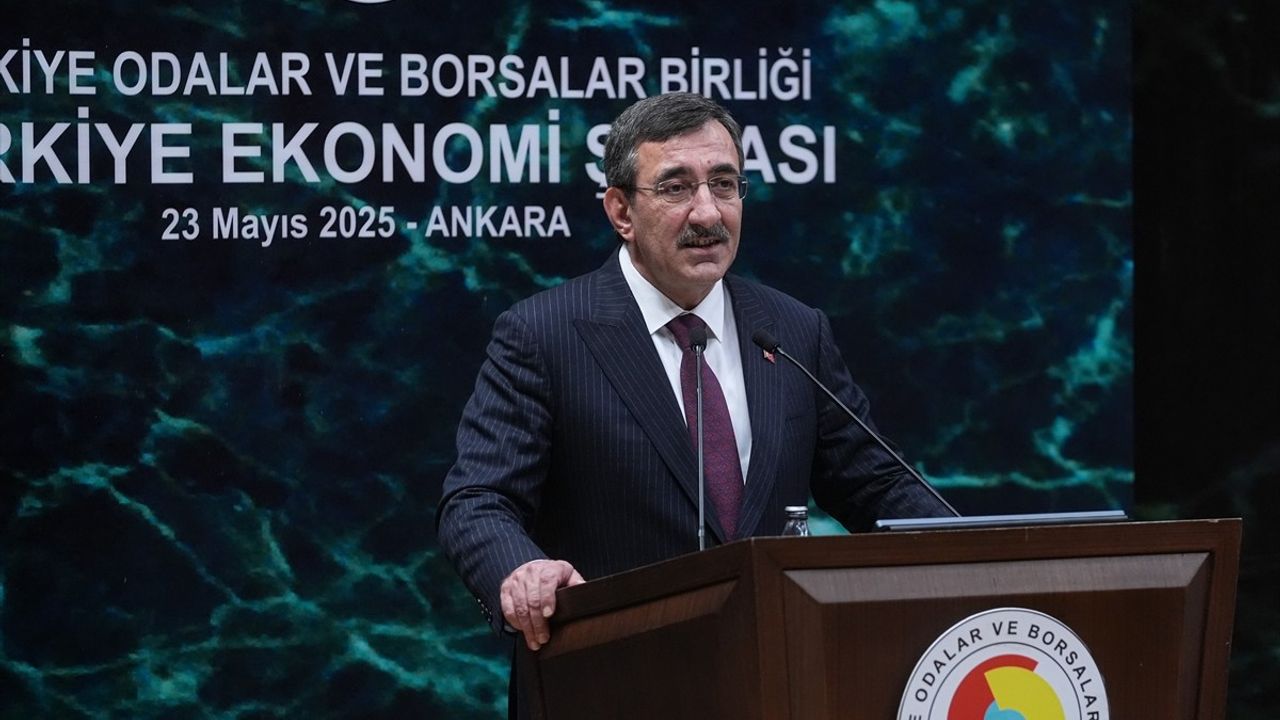 Cumhurbaşkanı Yardımcısı Cevdet Yılmaz TOBB Türkiye Ekonomi Şurası'nda Konuştu