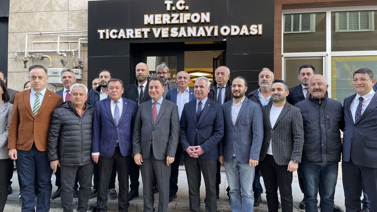 DEVA Partisi Genel Başkanı Ali Babacan'ın Amasya Ziyareti