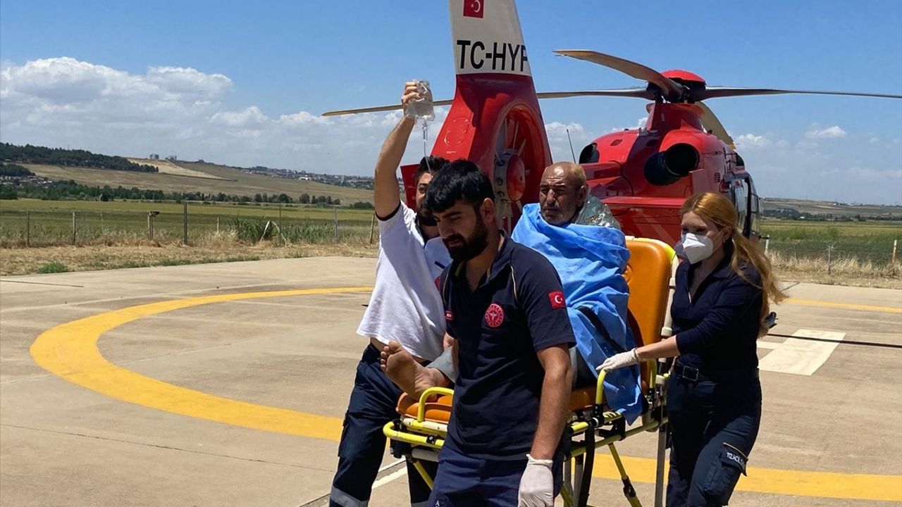 Diyarbakır'da Yanık Vakası: Ambulans Helikopterle Hastaneye Sevk