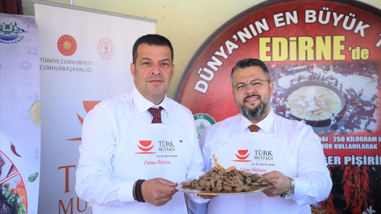 Edirne'de Türk Mutfağı Haftası Kutlandı
