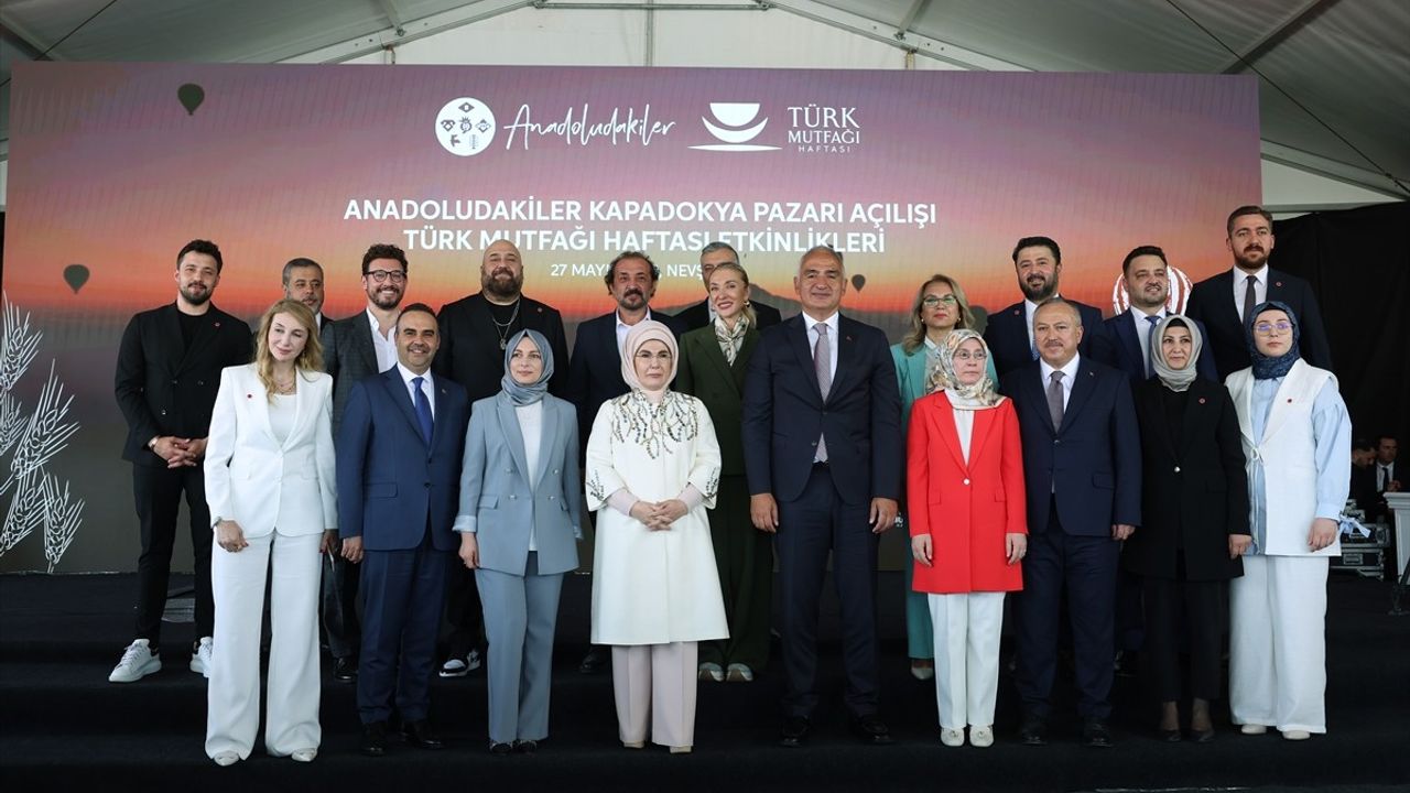 Emine Erdoğan Kapadokya'da 'Anadoludakiler Pazarı'nı Açtı