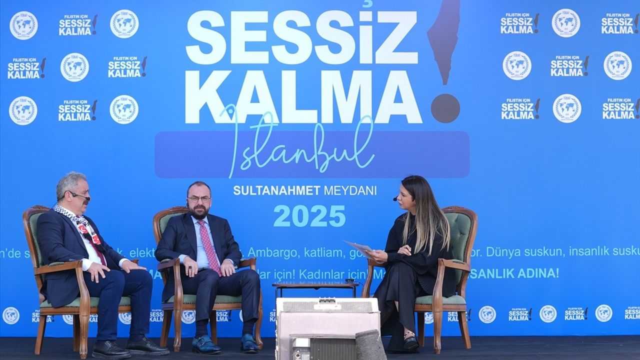 Filistin İçin Sessiz Kalma Canlı Yayını İstanbul'da Başladı
