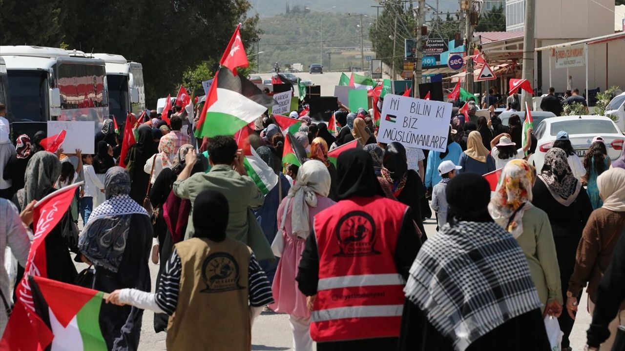 Hatay'da Filistin'e Destek Yürüyüşü Gerçekleşti