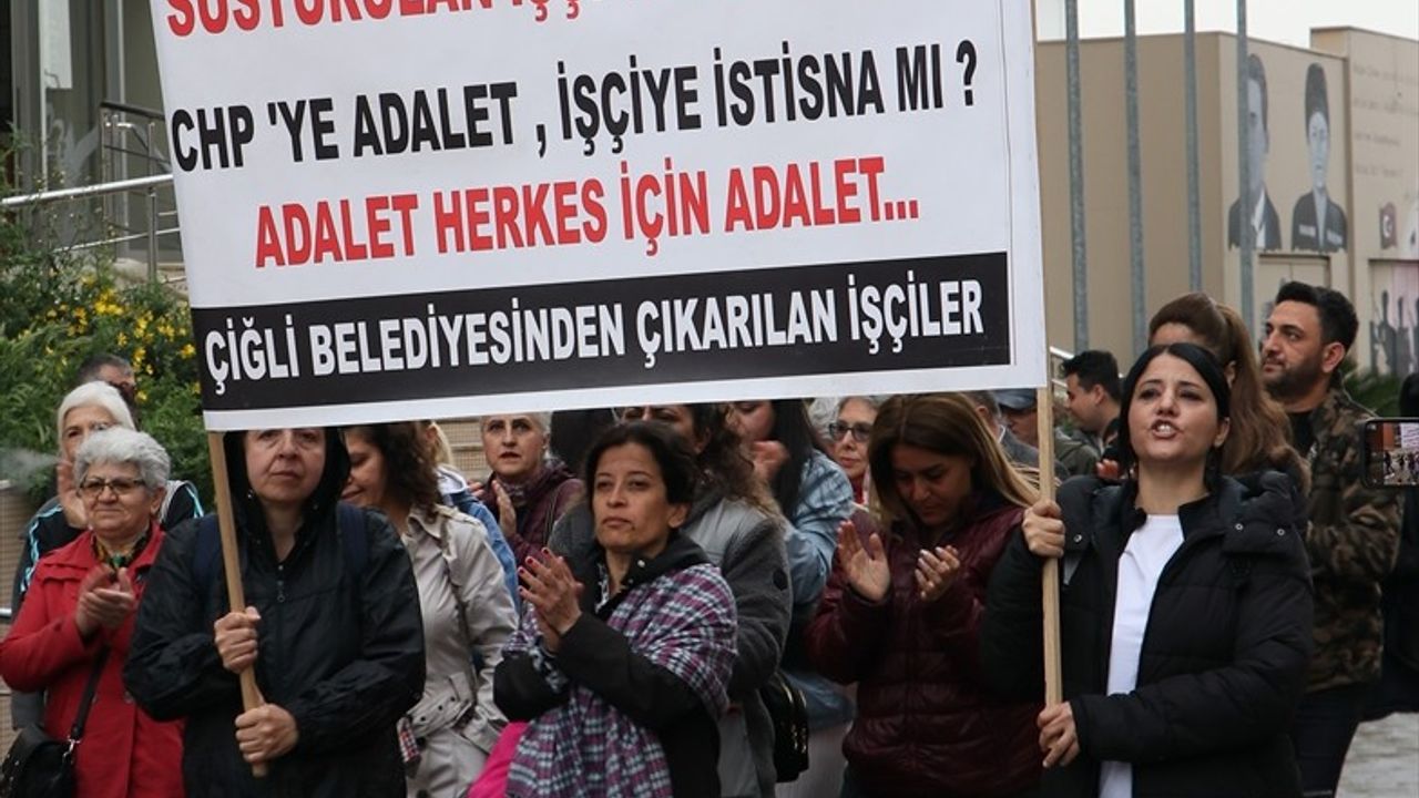 İzmirli İşçiler CHP Genel Merkezi'ne Yürüdü