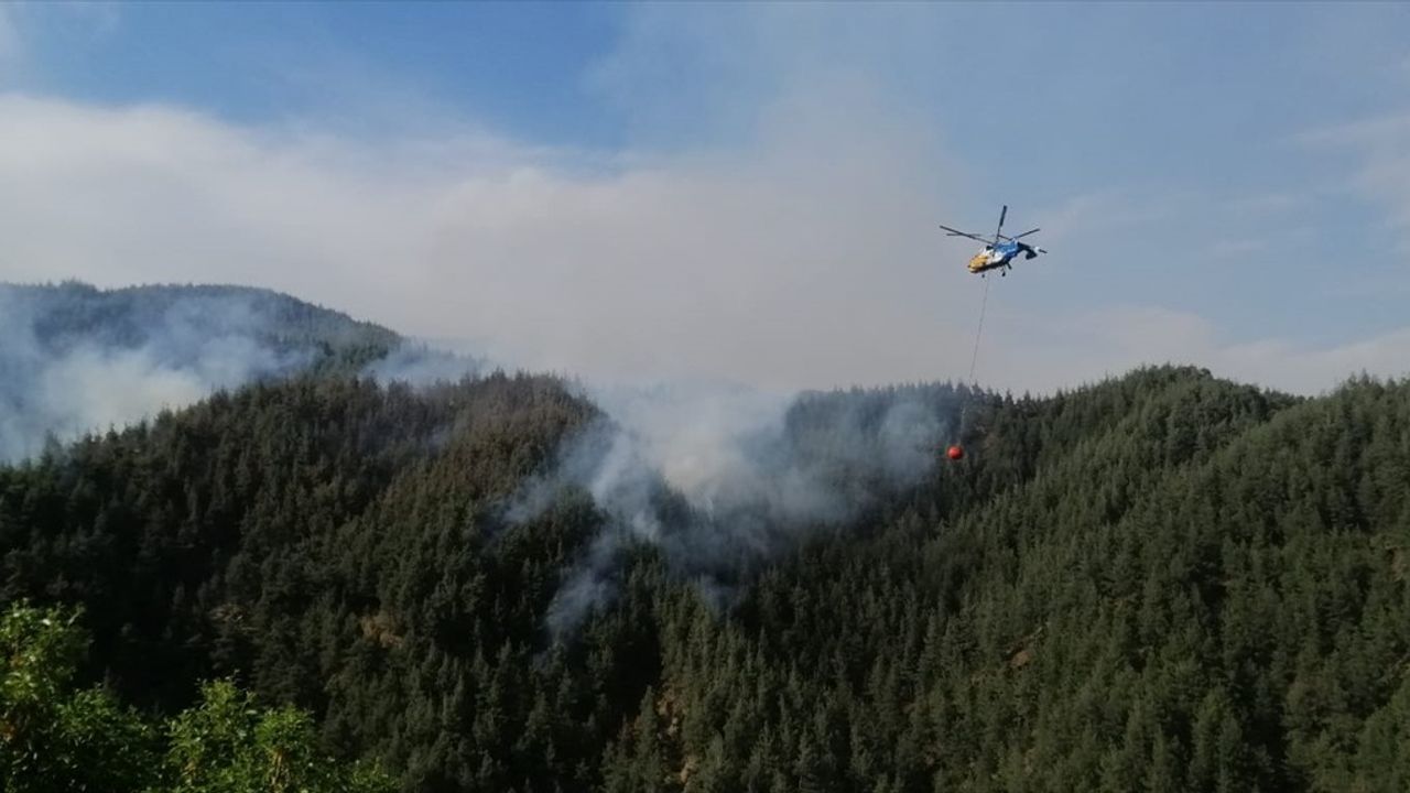 Kahramanmaraş'taki Orman Yangınına Hızla Müdahale Ediliyor