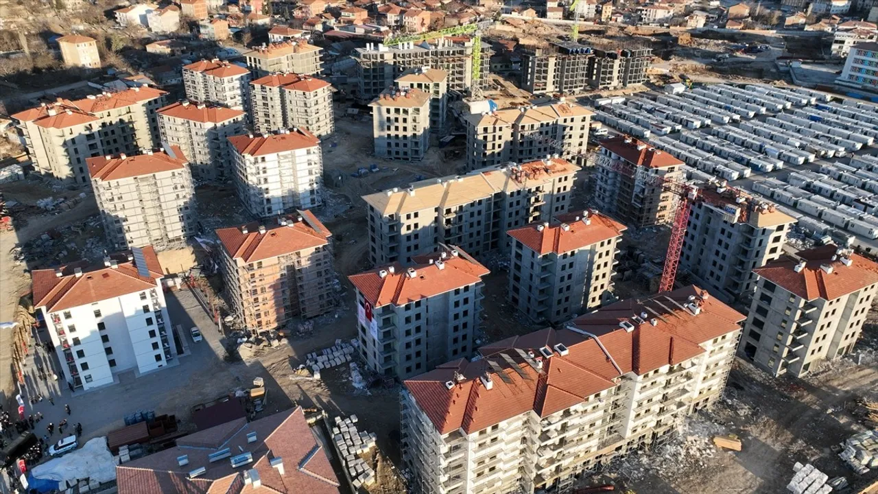 Malatya'da Deprem Konutları Yapımında Son Durum