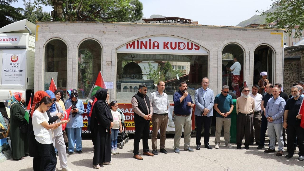 Minia Kudüs Tırı Amasya'da Ziyaretçi Bekliyor