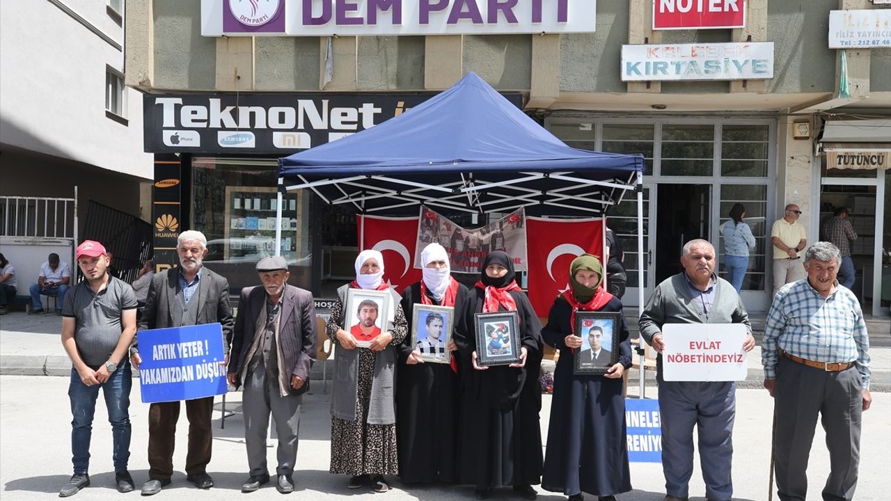 Muş'ta Ailelerin Umutlu Eylemi Devam Ediyor