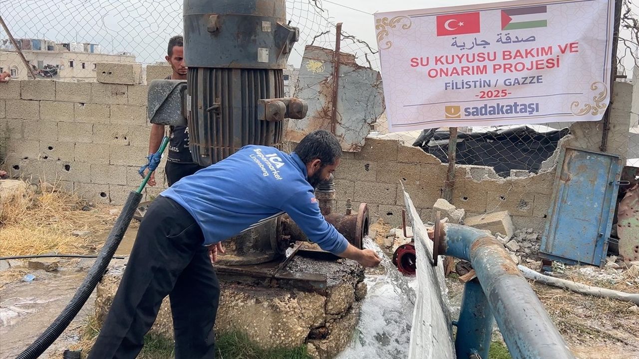 Sadakataşı Derneği'nden Gazze'ye Su Kuyusu Onarımı