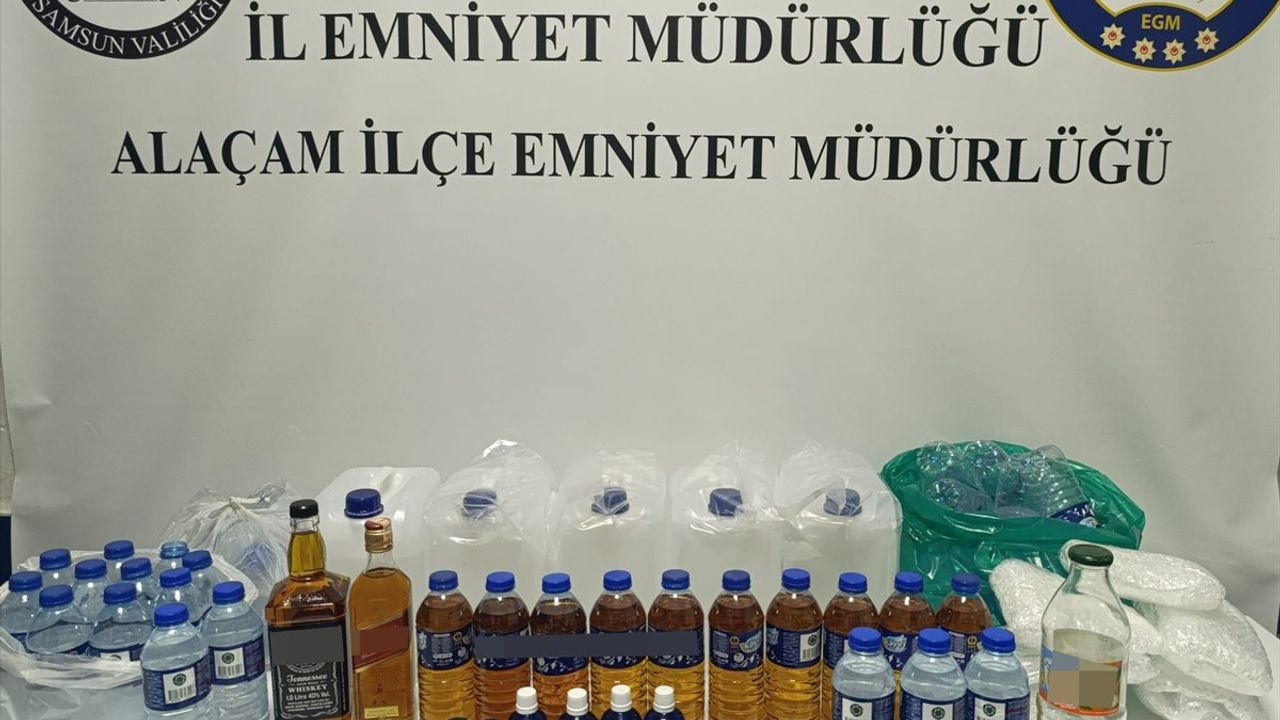 Samsun'da Sahte İçki Operasyonu: Bir Şüpheli Gözaltına Alındı
