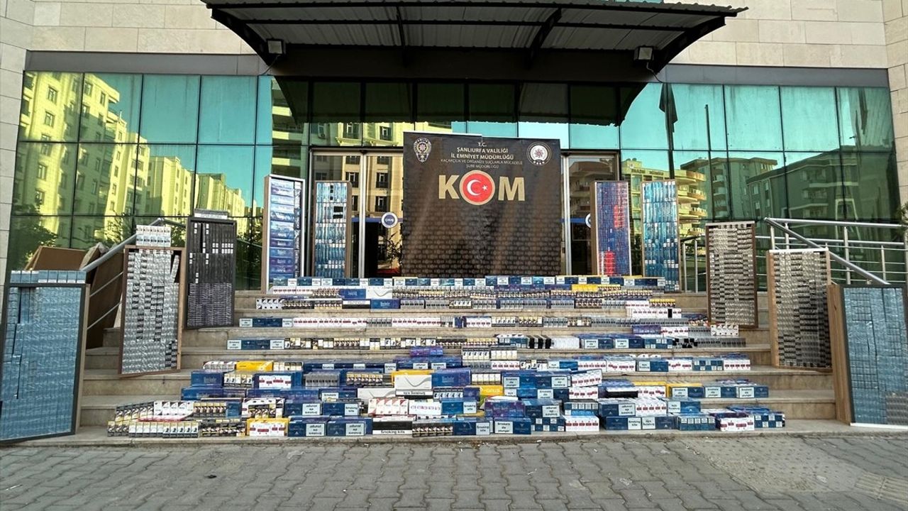 Şanlıurfa'da Kaçak Sigara Operasyonu: 19 Bin Paket Ele Geçirildi