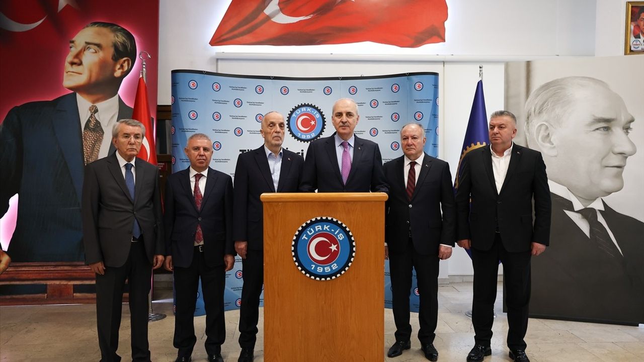 TBMM Başkanı Kurtulmuş'tan TÜRK-İŞ Ziyareti ve Kamu İşçileri Meselesi