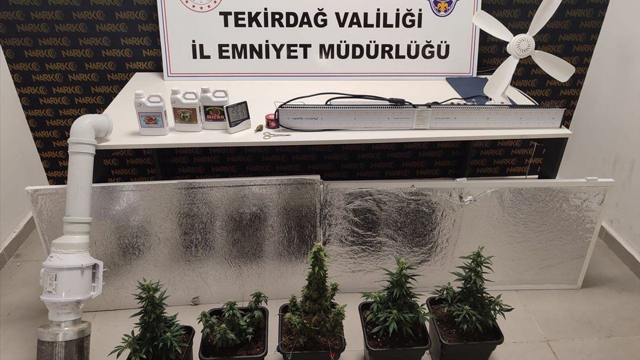 Tekirdağ'da Uyuşturucu Üretimi Operasyonu: İki Zanlı Gözaltında