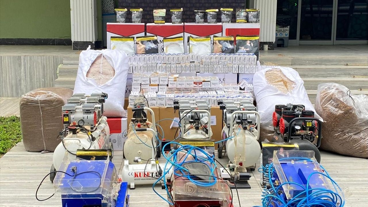 Uşak'ta 401 Bin Makaron Operasyonu