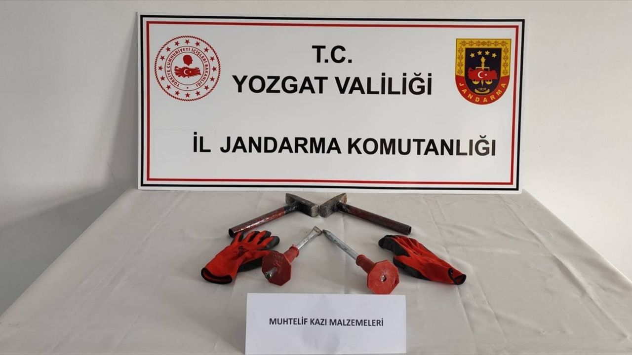 Yozgat'ta İzinsiz Kazı Yapan 5 Kişi Yakalandı
