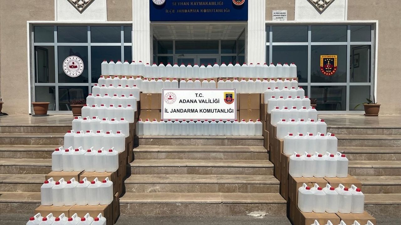 Adana'da Kaçak Etil Alkol Operasyonu