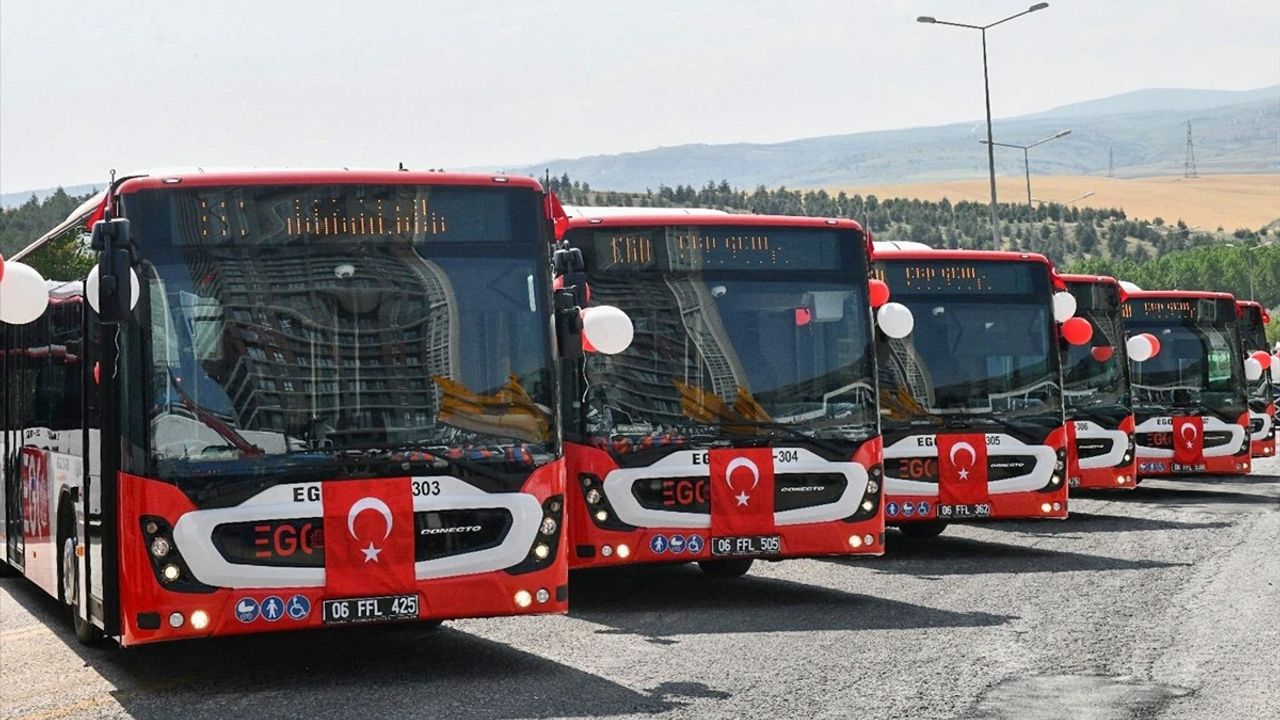 Ankara'da toplu taşımaya 13 yeni otobüs eklendi