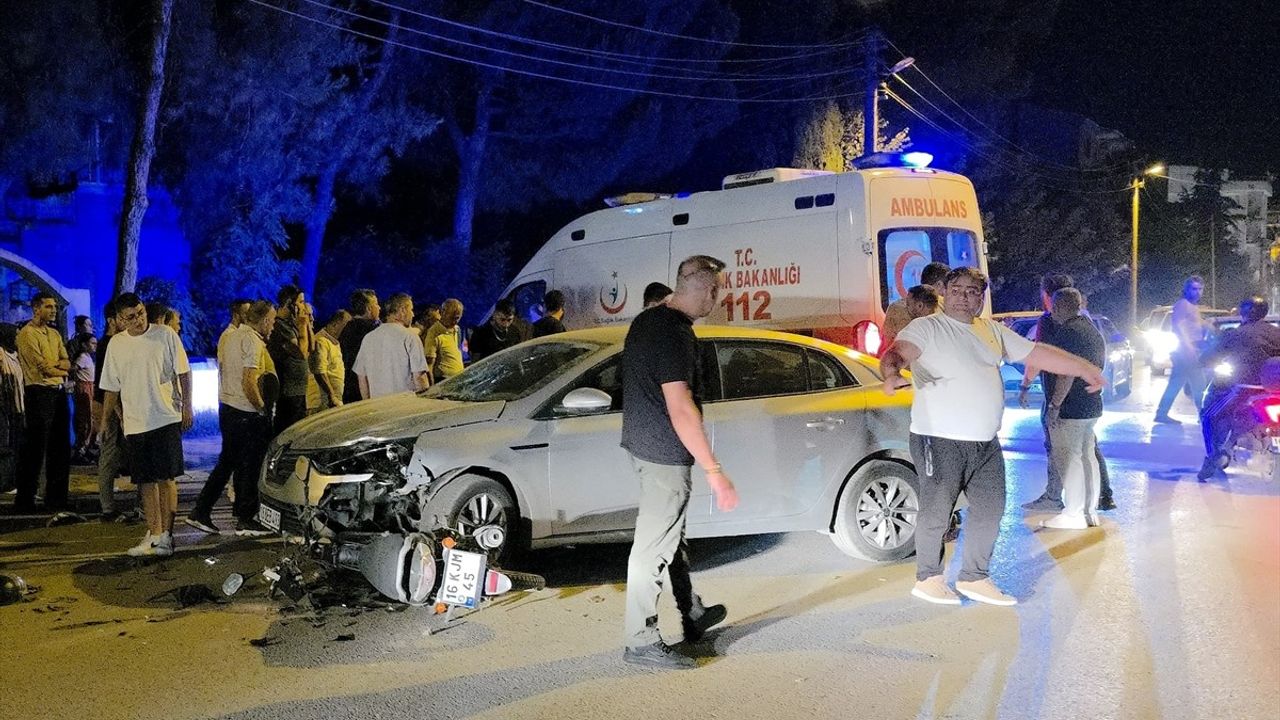 Bursa'da Motosiklet Kazası: Sürücü Ağır Yaralandı