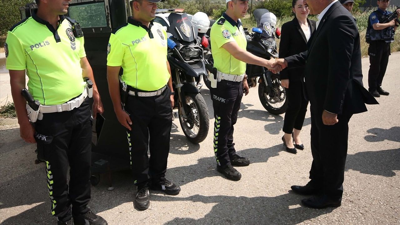 Çanakkale Valisi Ömer Toraman Trafik Denetimlerine Katıldı