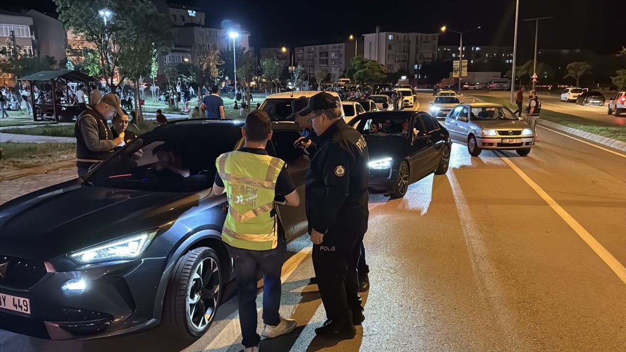 Edirne'de Dronla Yakalanan Ehliyetsiz Sürücü