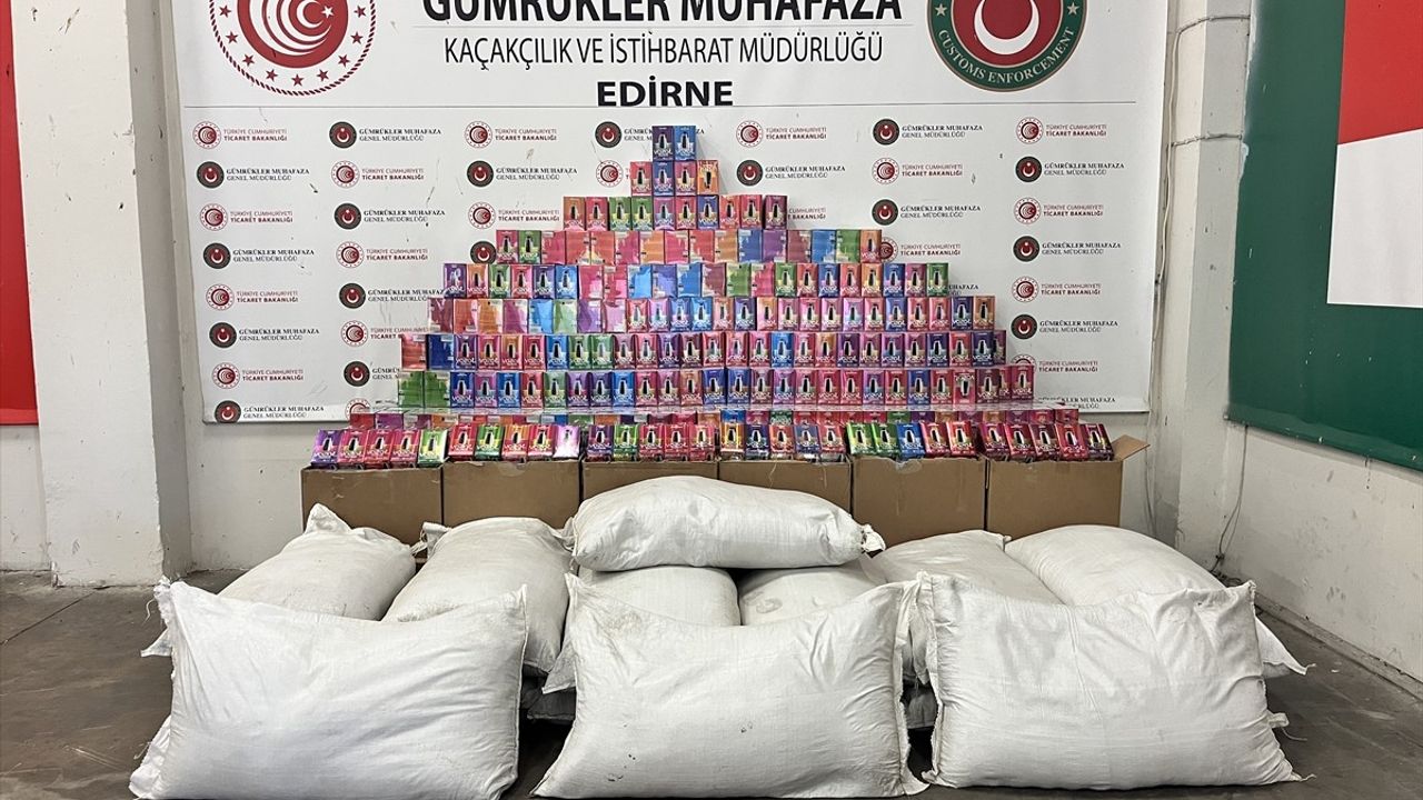 Edirne'de Kaçakçılık Operasyonu: Binlerce Eşya Ele Geçirildi