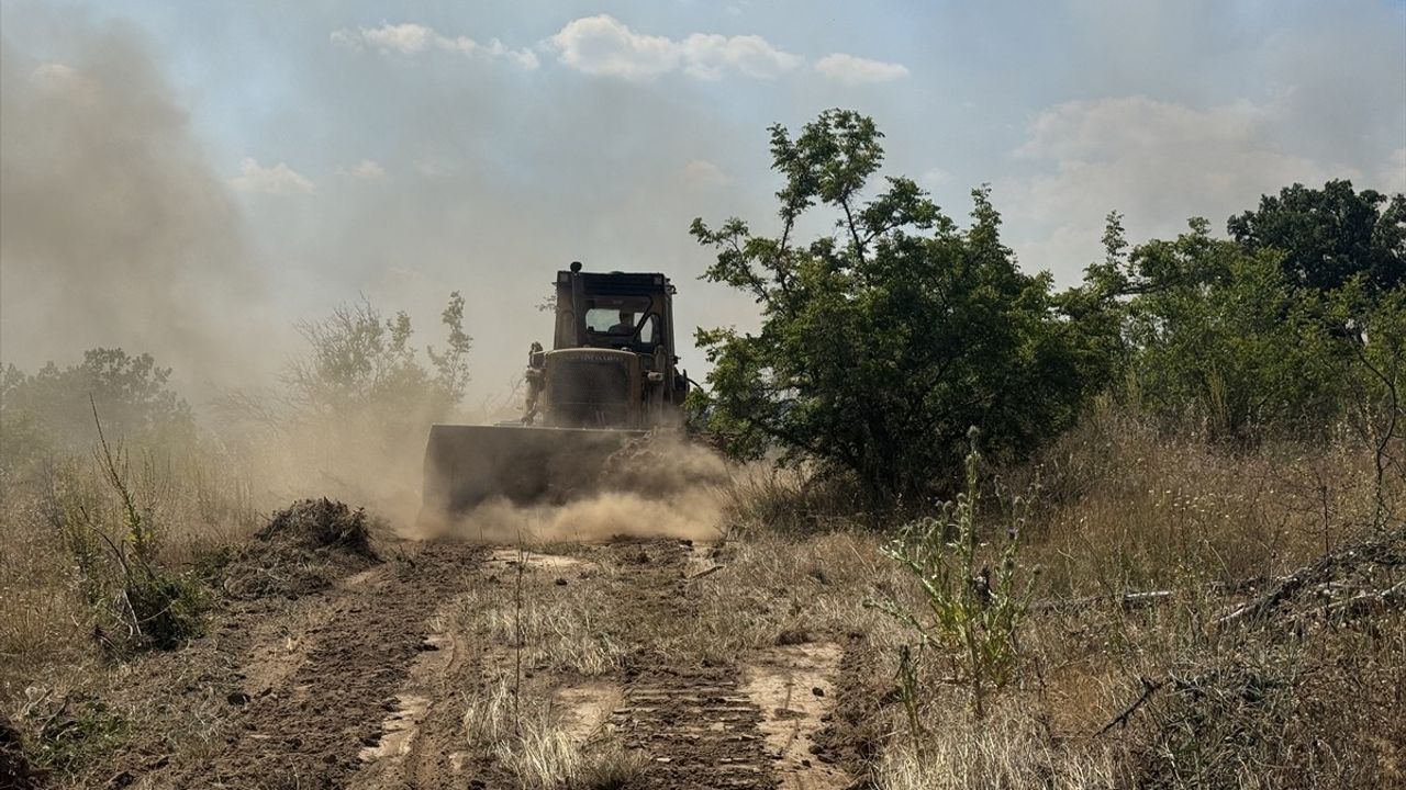 Edirne'de Orman Yangını: Havadan ve Karadan Müdahale Devam Ediyor