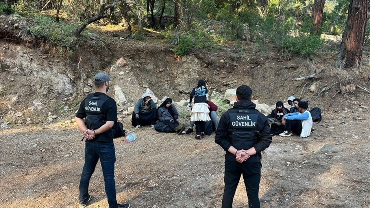 Fethiye'de Düzensiz Göçmen Yakalandı