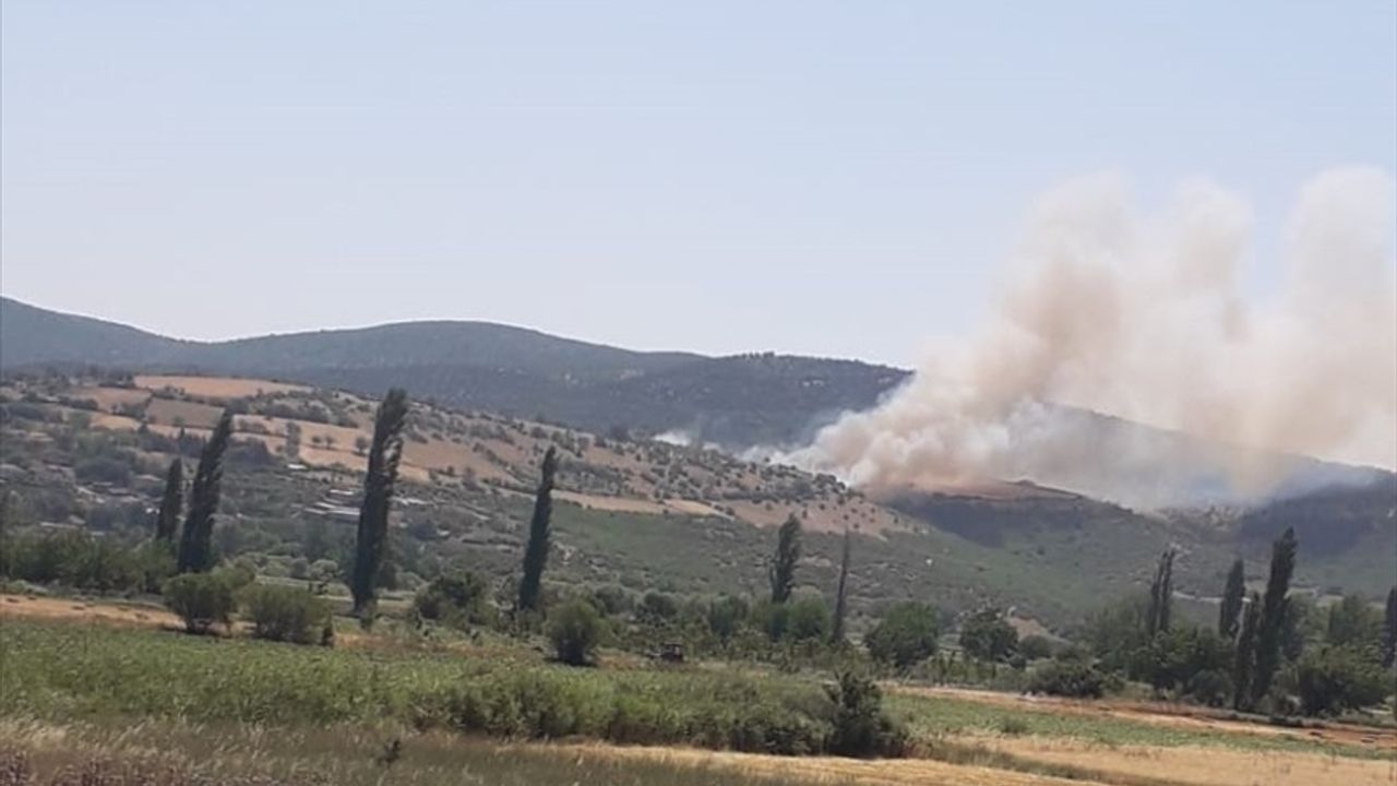 Kepsut'ta Orman Yangınına Müdahale Devam Ediyor