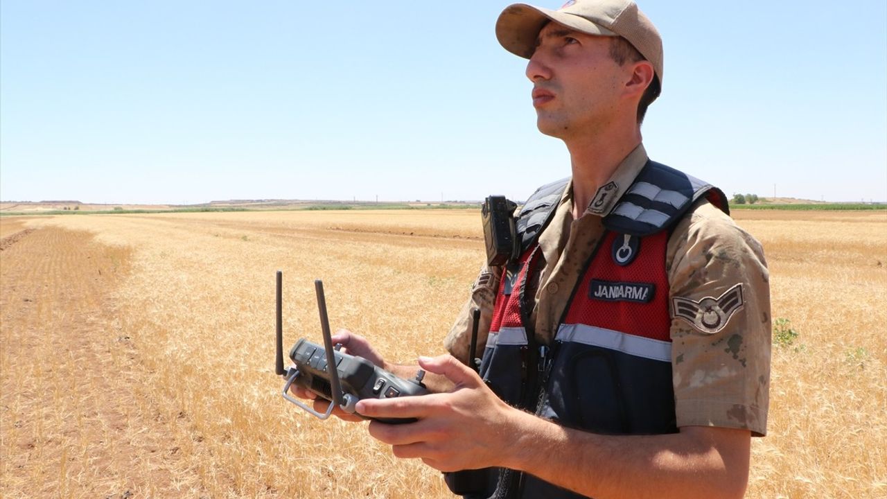 Kilis'te Anız Yangınlarına Dronlu Denetim