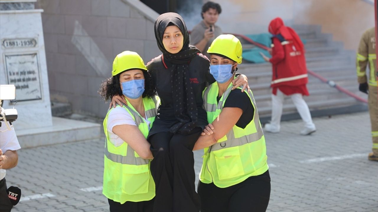 Kırıkkale'de Yangın Tatbikatı Gerçekleştirildi