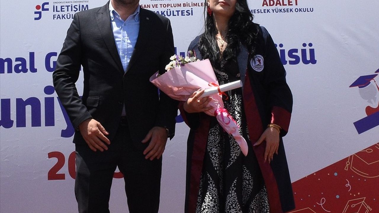 Ondokuz Mayıs Üniversitesi Mezuniyet Töreninde Filistin'e Destek