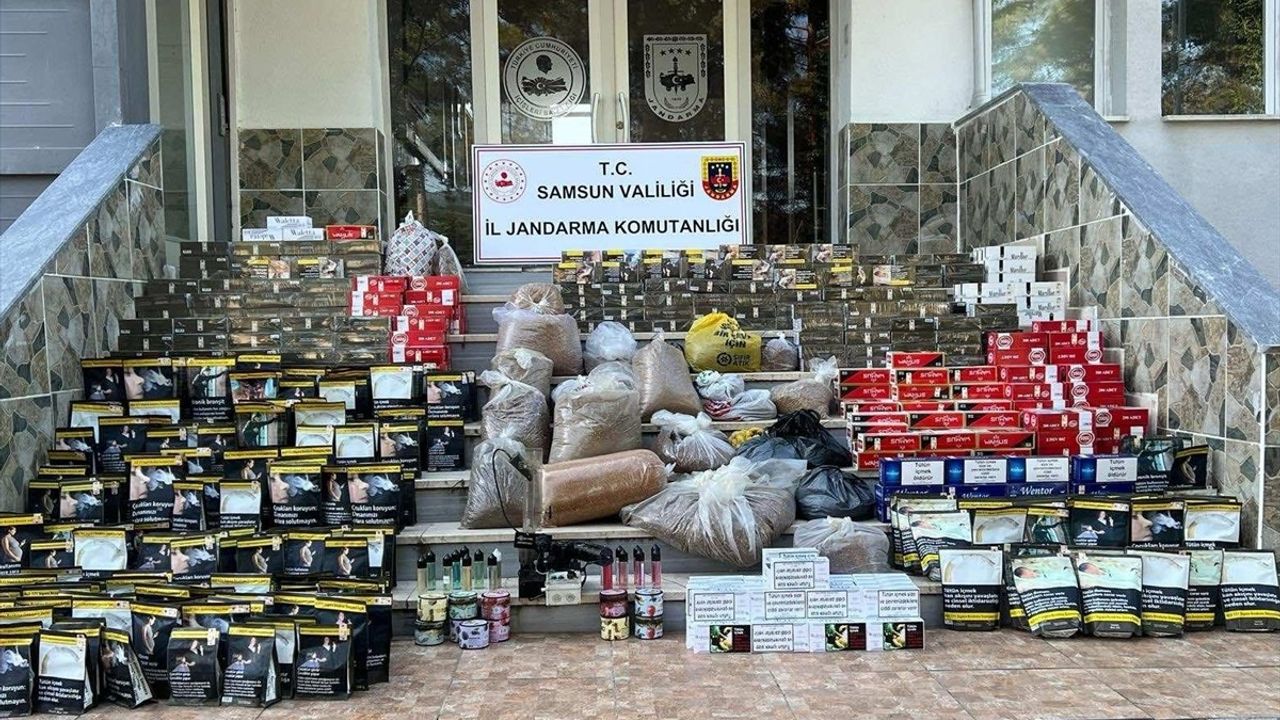 Samsun'da Kaçak Makaron Operasyonu: 108 Bin 600 Adet Ele Geçirildi