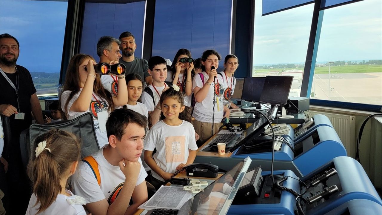 Samsun'da 'Kuzeyin Çocukları Semalarda' Projesi ile Havacılık Dünyasına Yolculuk