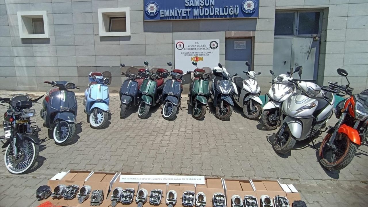 Samsun'da Motosiklet Dolandırıcılığına 12 Gözaltı