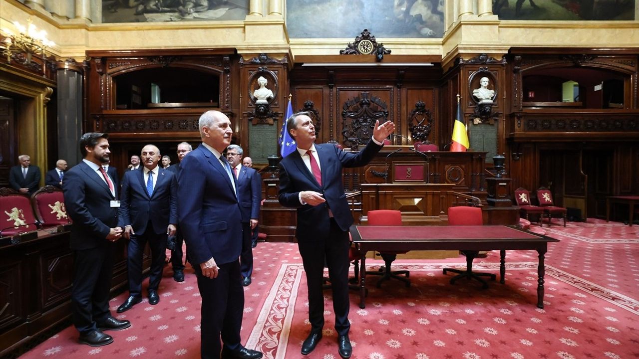 TBMM Başkanı Kurtulmuş, Belçika Senato Başkanı Blondel ile Görüştü