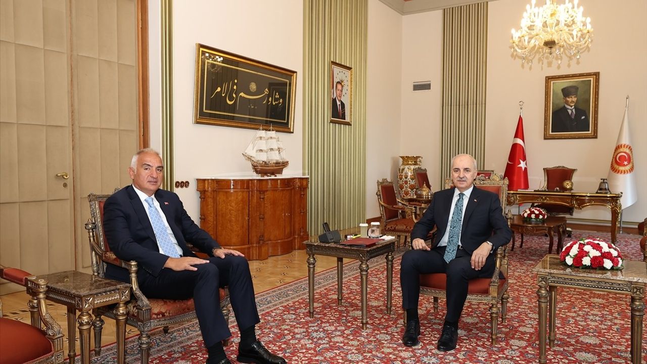 TBMM Başkanı Kurtulmuş, Kültür ve Turizm Bakanı Ersoy ile Görüştü